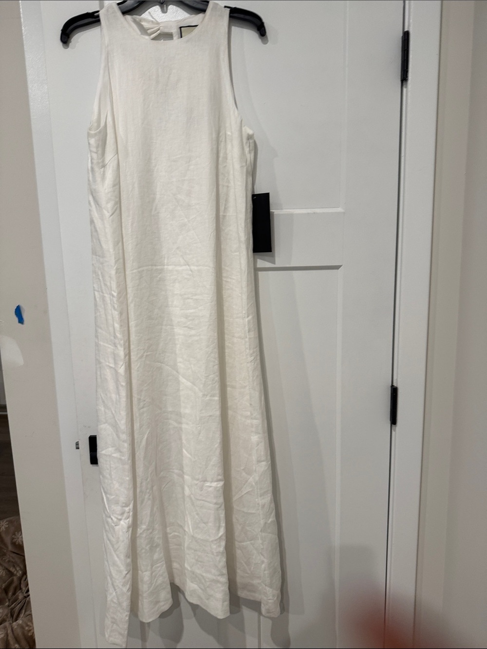 Tuckernuck Ivory Maxi Linen Dress